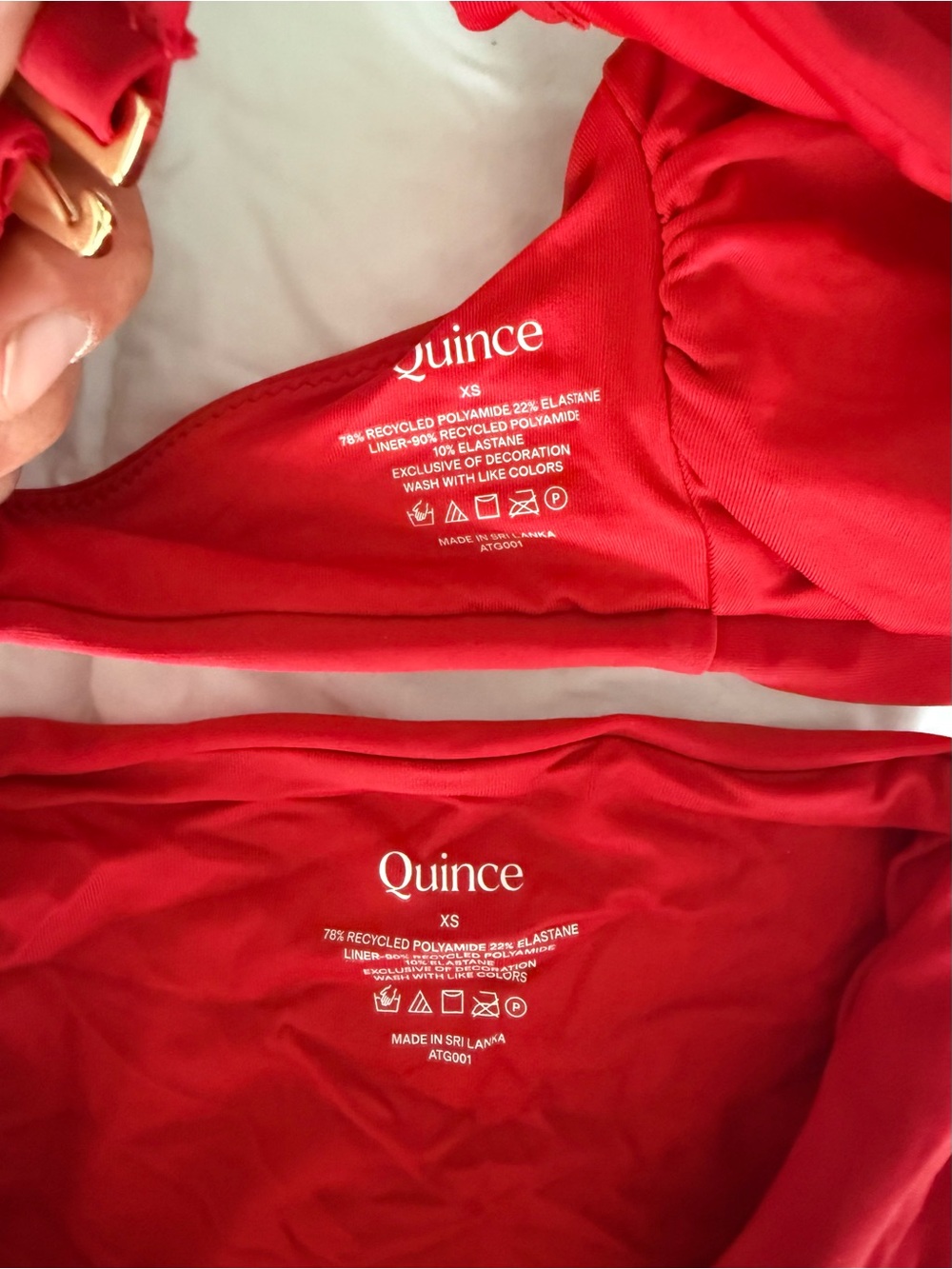 NWT Quince Italian high rise bikini set - Picture 2 of 3